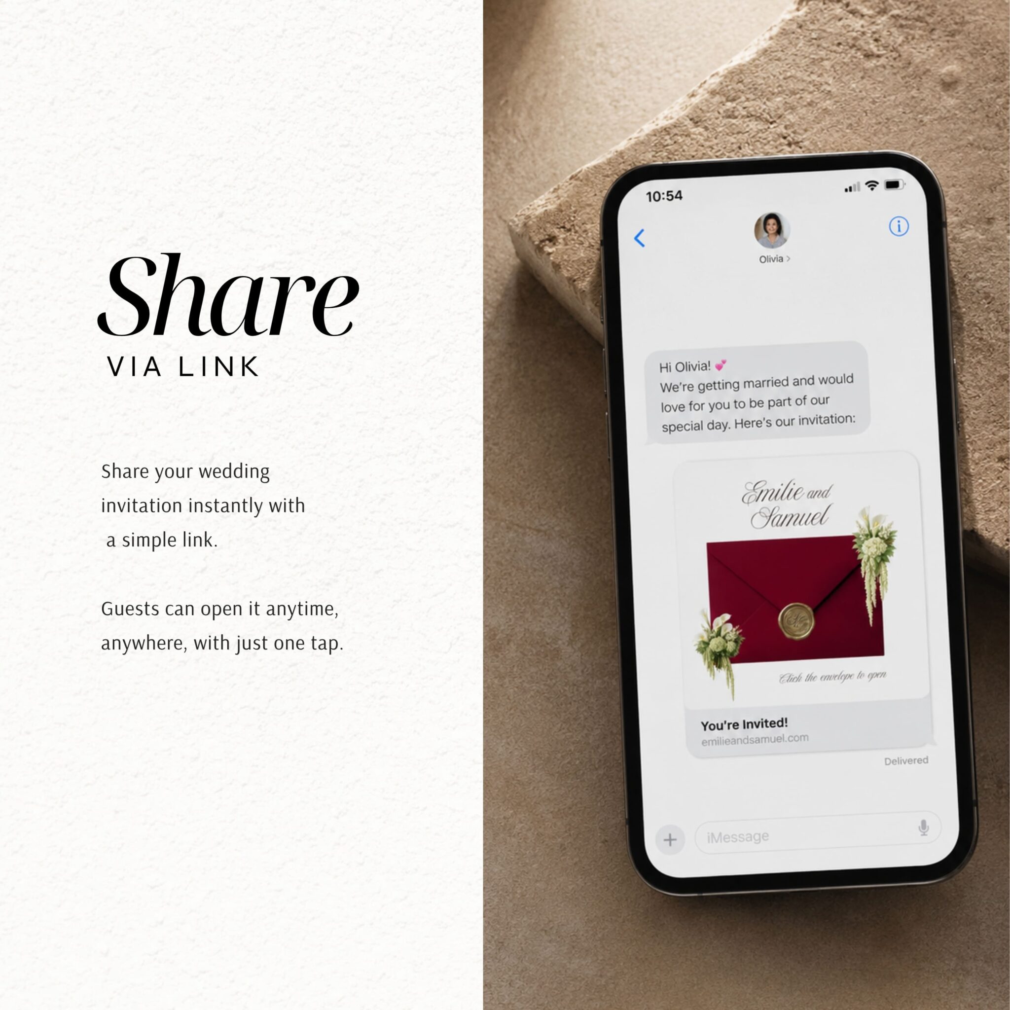 Burgundy Old Money Wedding Website Template with RSVP - Image 9