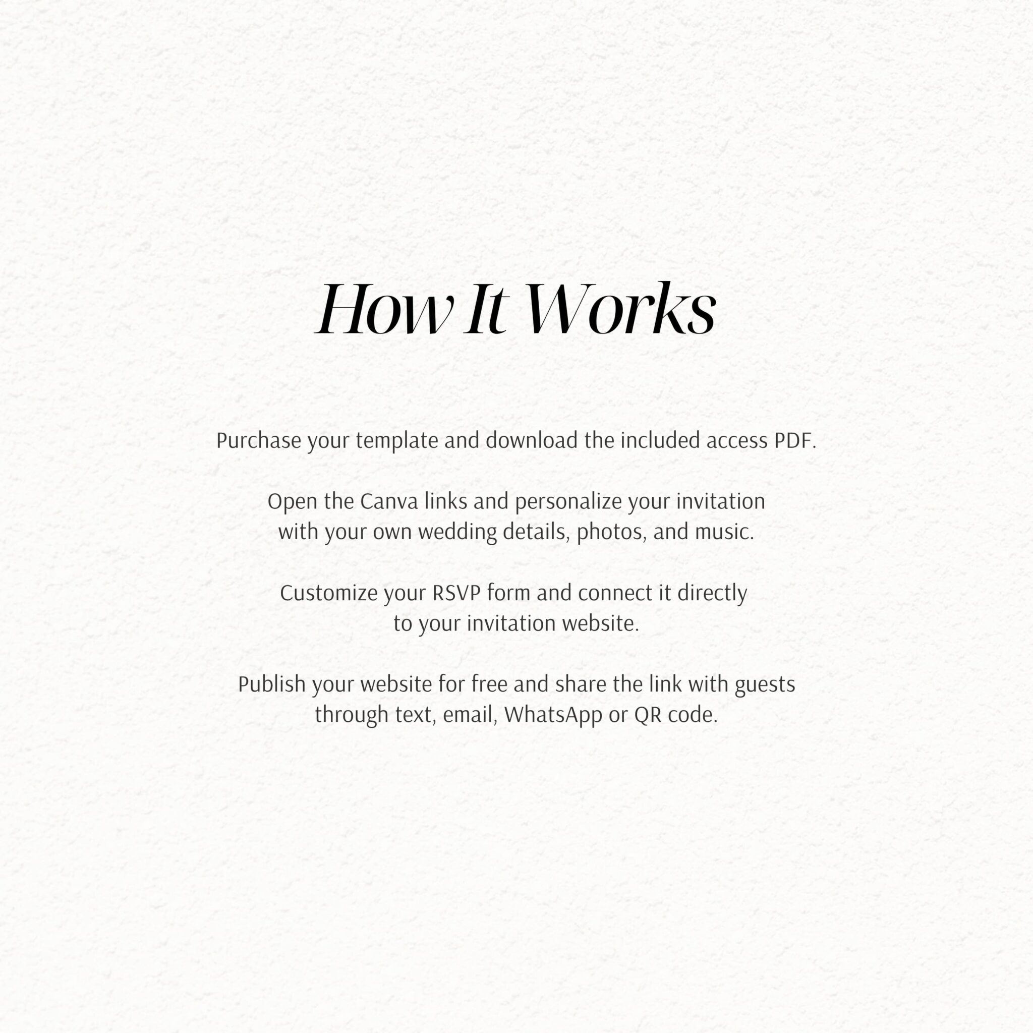 Minimalist Black & White Wedding Website Template with RSVP - Image 11
