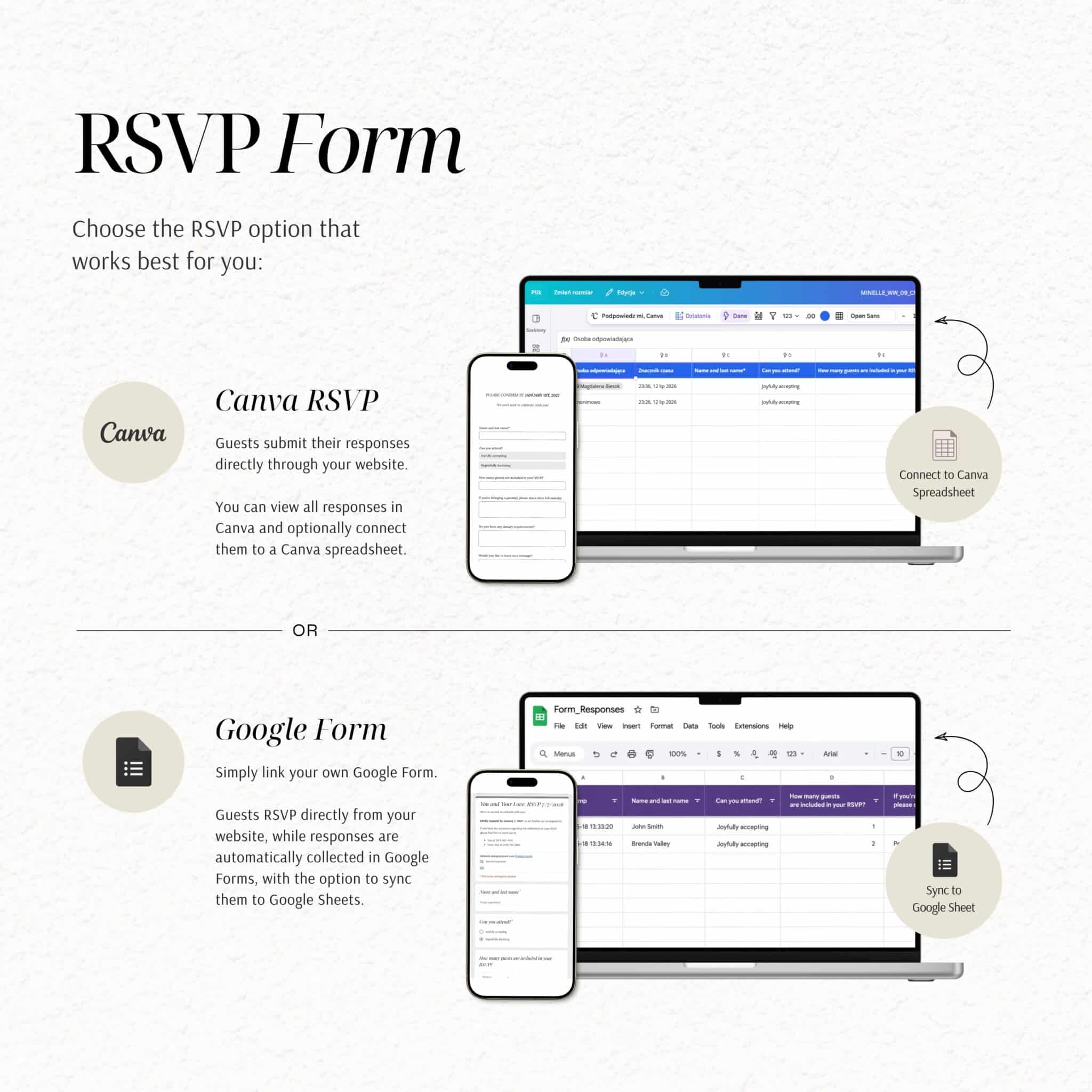 Wedding RSVP page