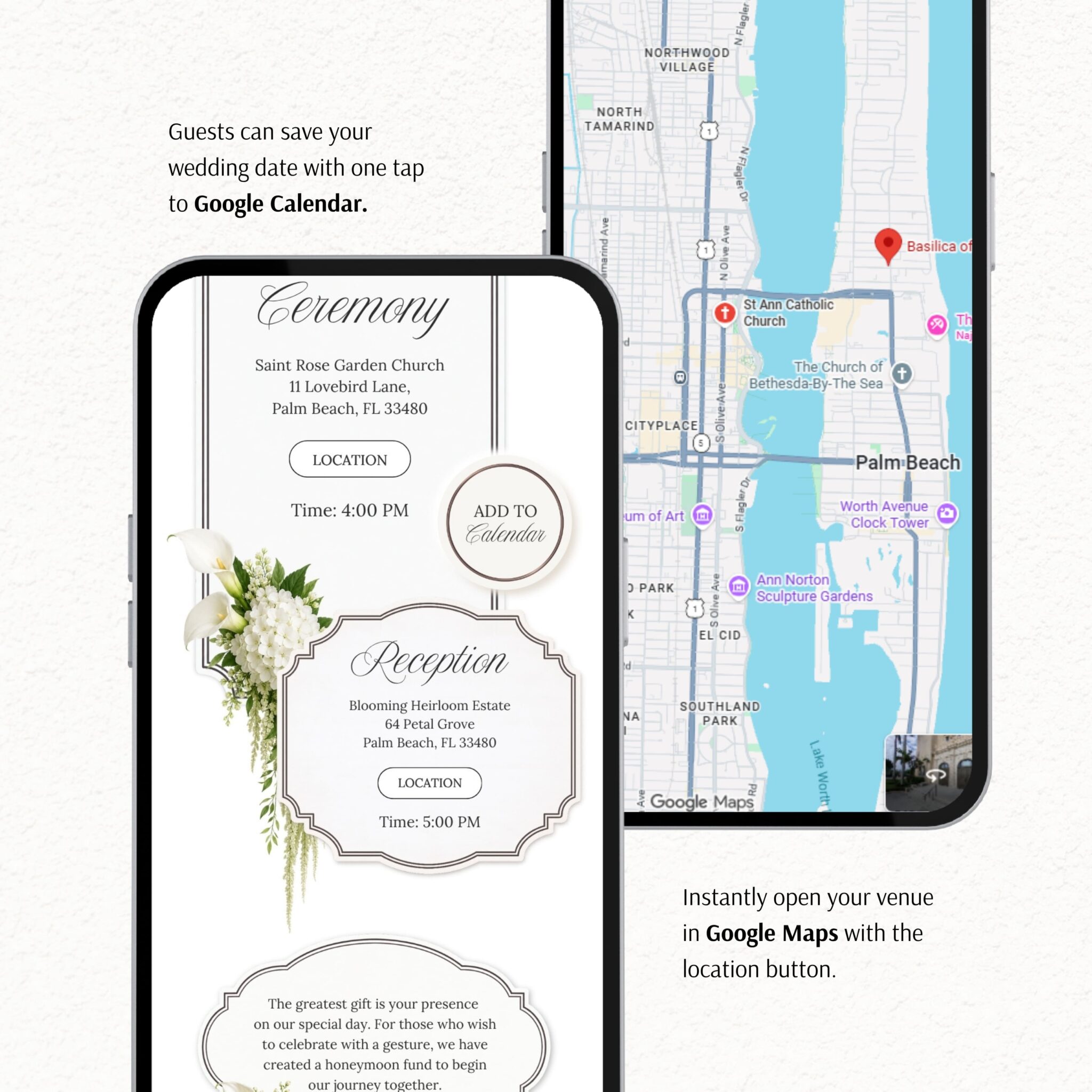 Black & White Old Money Wedding Website Template with RSVP - Image 8